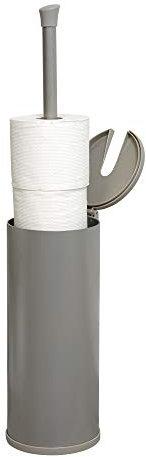 Zenna Home, Porte-Papier Toilette NeverRust en Nickel brossé pour 3 Rouleaux de Papier Toilette