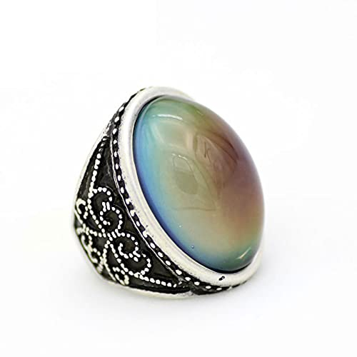 SALAN Vintage Bohemia Retro Farbwechsel Stimmungsring Emotion Gefühl Veränderbaren Ring Temperaturregelring Für Frauen