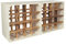 CHICCIE 2 Set Weinregal Wino aus Holz - Weiß Geflammt + Regal Holzkiste