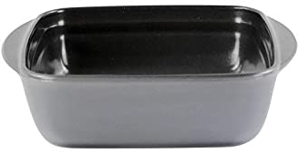 Pirofila Antiaderente in Vetro Borosilicato Quadrata Grigia 20 x 17 x 6 cm