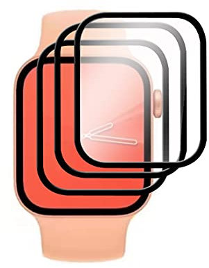 Wookfiss Protector de Pantalla para Apple Watch Series 7 45MM [3-Pack],HD-Display, Anti-Burbujas