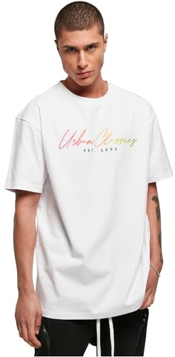 Urban Classics Herren Script Logo Tee White, M