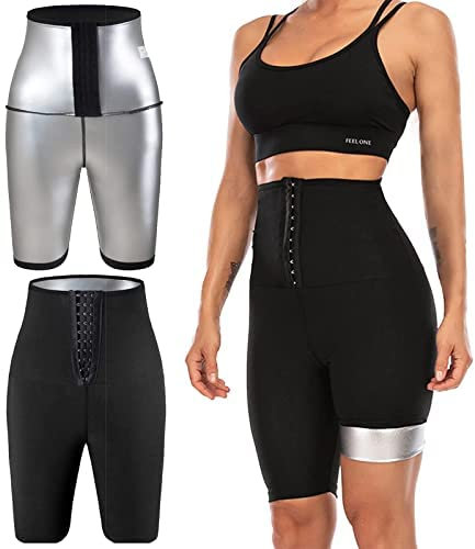 DKHSY Sauna Sweat Pants for Women High Waist Slimming Shorts Compression Tights Workout Exercise Body Shaper Thighs Legging Sauna Waist Trainer T Shirt