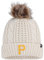 '47 MLB Meeko Cuffed Knit Pom Beanie Mütze Damen Erwachsene, Pittsburgh Piraten, Einheitsgröße
