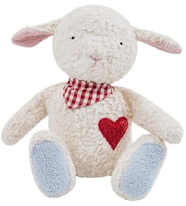 Efie Bio-Kuscheltier Schäfchen – ca. 36 cm – KBA-Baumwolle & kbT-Schurwolle – handgefertigt in Deutschland – GOTS-zertifiziertes Öko-Spielzeug