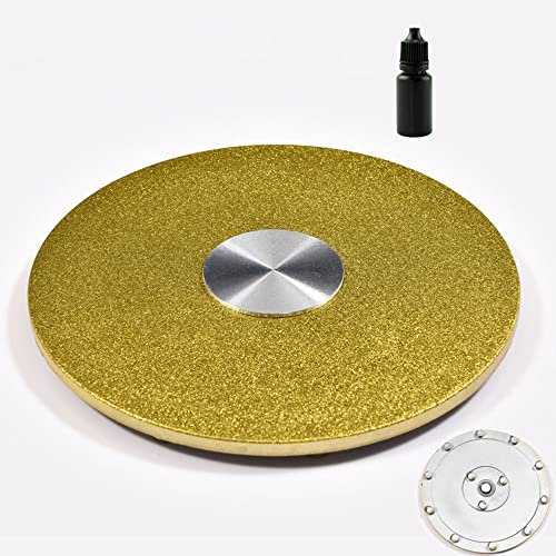 XFAK Heavy Duty Drehscheibe Lazy Susan Drehteller Druckkugellager 360° Drehbare Mit Stahlkugellagern Drehteller Für DIY Esstisch Servierplatte, Gold/Silber (Color : C, Size : 34cm/13in)
