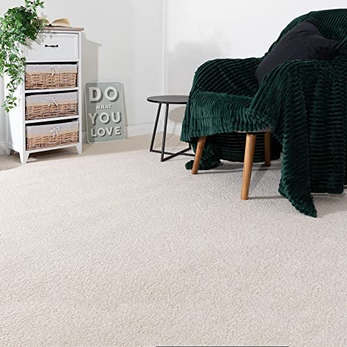 Steffensmeier Teppichboden Ibiza | Auslegware | Kinderzimmer,Wohnzimmer,Schlafzimmer und Jugendzimmer | Creme, Größe: 100x400 cm