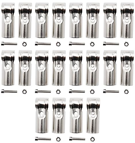 ZUDKSUY Rohrschelle T-Rohrschelle Verbinder Haken und Schleife Zaun Klemme Verdickter Stahl 1.9mm Edelstahl Verbindungsrohr