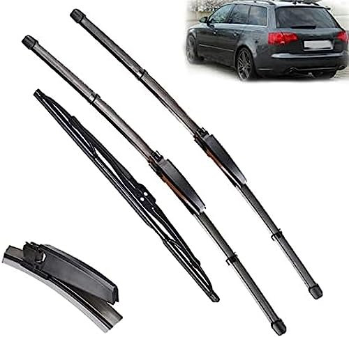, Für Audi A4 B6 B7, Für Kombi, Für Avant 2004-2008 Scheibenwischer LHD Vorne und Hinten Wischerblätter Set Windschutzscheibe 22+22+13 Scheibenwischer