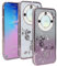 XINYEXIN Coque Paillettes pour Honor Magic 5 Lite 5G / Magic5 Lite 5G, Étui Bling Pailleté pour Femmes et Filles, Housse de Téléphone Brillante Ultra-Fin Transparent Antichoc - Or Rose