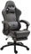 Dowinx Gaming Chair Retro, Ergonomic Computer Office Chair with Footrest, PU Leather Game Chairs with Massage Lumbar Support for Adults, Grey