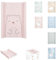 Kikkaboo Wickelauflage Weich-PVC 70 x 50 cm erhöhter Rand, wasserdichter Bezug, Farbe:rosa pink