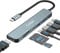 Hub USB C, adaptateur multi-ports USB C 7 en 1 avec HDMI 4K, PD, 100 W, USB-C et 2 ports de données USB-A 5 Gbit/s, emplacements pour cartes SD et TF, hub USB de type C en aluminium, pour MacBook Pro