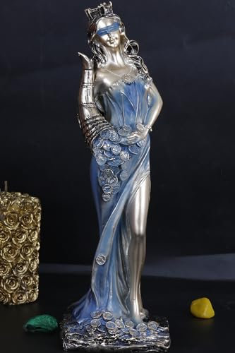 ARTVARKO Fortuna Statue Römische Göttin des Glücks Tykhe Statue 29,8 cm, Standard