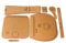 Echwave 1 Set Lederwerkzeuge DIY Handmade Craft Schablone Kraft Tasche Schnittmuster Fertigprodukt Größe 21x19x6,5CM