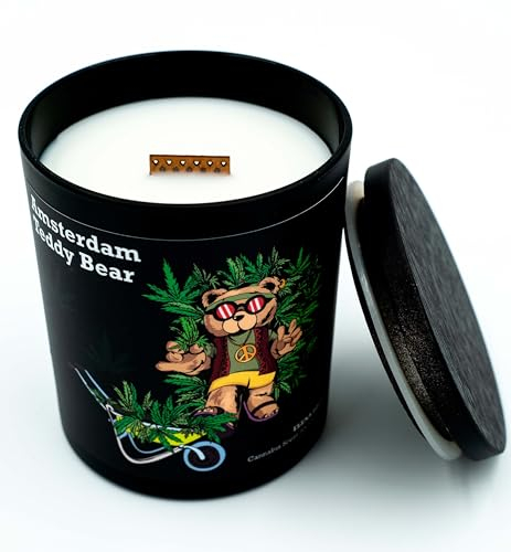 Elena Days, Duftkerze aus Sojawachs mit knisterndem Holzdocht, starker Duft, nachhaltige Kerze, gleichmäßiges langes Brennen 60h, Entspannung Geschenk für Männer, 200g,