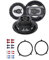 Crunch GTI62 Lautsprecher mit Einbauset kompatibel mit Audi A4 Avant B5 (8D) 1995-2001 Türen vorne/hinten 360 Watt 165mm 2 Wege Koax