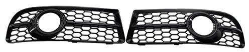 WMTCNC Kühlergrille Für Audi A4 B7 S-Line S4 2005 2006 2007 2008 Front Lower Bumper Nebelscheinwerfer Honeycomb Black Grille