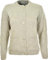 WearAll Women's Ladies Long Sleeve Button Top Aran Knitted Cardigan Button Clouse Crew Neck UK (10/12, Oatmeal) Stone
