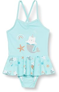 Playshoes UV-Schutz Badeanzug Mädchen Schwimmanzug Badebekleidung, Einhornmeerkatze, 122/128