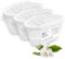 Aquafloow Deshumidificador 400 ml, Antihumedad Habitación 3 Piezas JASMINE | Neutralizador de Olores, Absorbente de Humedad para Cocina, Armario, Baño, Estudio, Ropa