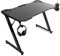 NanoRS RS345 Scrivania da gioco nera grande, 150 kg max, altezza 750 mm, 110x60x1,5 cm, Portabicchieri e Portacuffie, Pssacavi