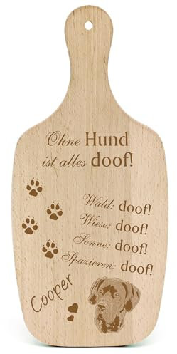 DEKOLANDO Deko Hundeschild Geschenk Hund Deutsche Dogge -... Alles Doof- Hundeschilder Hundebesitzer Hundemama Hundepapa Hundeliebhaber Hundehalter