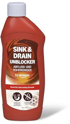 by Amazon Sink & Drain Unblocker, Powerful and Fast Acting Formula, 500ml