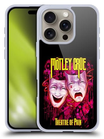 Head Case Designs Offizielle Motley Crue Theater of Pain Schluessel Kunst Gelhülle [Militärischer Schutzgrad] Kompatibel Mit Apple iPhone 16 Pro Und Kompatibel Mit MagSafe
