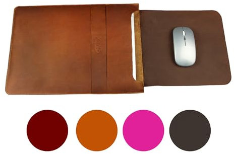KYZO Genuine Leather Laptop Sleeve Case | 100% Genuine Leather for 15-Inch MacBook | Stylish & Durable Protection for Your MacBook