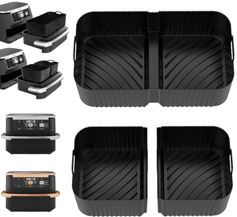 Accessoire Air Fryer, Moule Air Fryer pour Ninja Foodi Flex 10,4 L AF500EU, Silicone Air Fryer Accessoires, AF500EU Accessoires