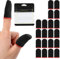 Oruola 10 Paar Gaming Finger Sleeve,Thumb Sleeve,Kohlefaser Finger Sleeves,Ultradünn,Atmungsaktiv Schweißableitend,Gaming Zubehör,Fingersleeves für Alle Touchscreen-Geräte