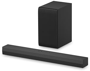 LG S40T 2.1 ch.Soundbar with Wireless Subwoofer, TV Synergy, Wow Interface, AI Sound Pro (2024 New Model) (Renewed)