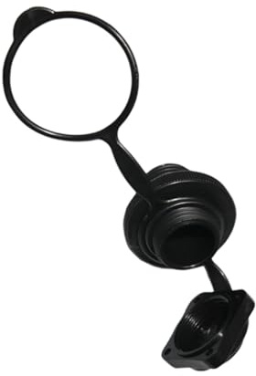 VANZACK 2 Stück Ersatz Luftkappen für Schlauchboote und Luftmatratzen, PVC | Schraubkappen für Aufblasbare Boote, Passend für 2,0 bis 2,2cm, Schwarz