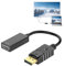 DisplayPort to HDMI Adapter for Monitor 4K/60Hz Support, Display Port to HDMI Cable Converter Male to Female DP Computer to Monitor Compatible with Lenovo, HP, Dell and More