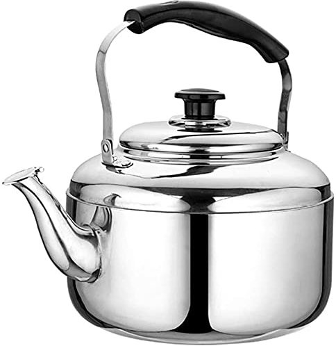 SUNMME Camping Whistling Kettle Large-capacity Teapot Stainless Steel Whistle With Handle For Kitchen And Dining Room Stovetop
