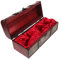 Mikinona Boîte à Vin Vintage Coffret de Rangement pour Bouteille de Rouge PU de Décoration Élégants