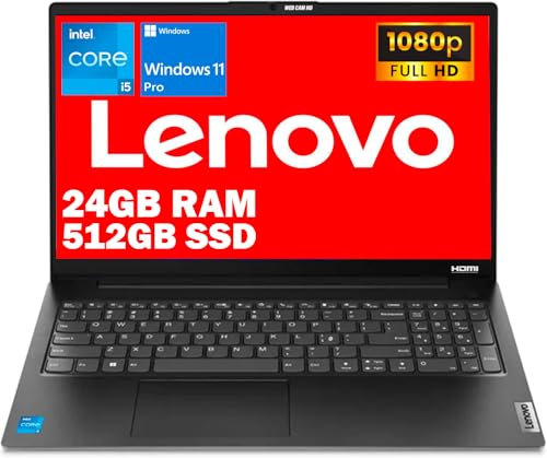Lenovo, Pc portatile notebook, Cpu Intel i5 13Th, 13420H 8 Core, 24 Gb ram, Full HD 15,6, SSD Pci Nvme 512 GB, webcam, usb, Win 11, pronto all'uso, garanzia Italia
