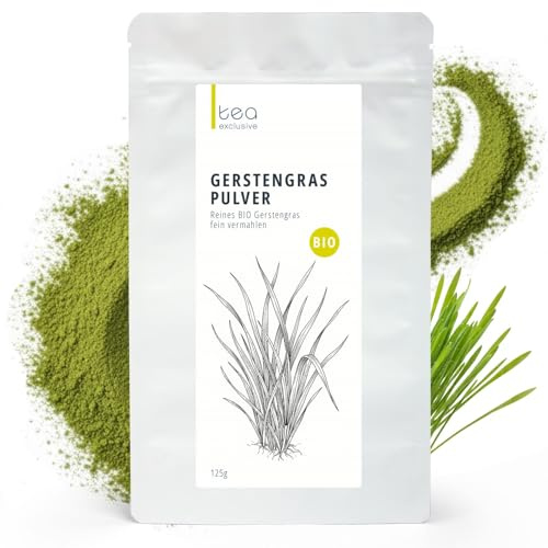 Gerstengras Pulver BIO 125g Rohkostqualität ohne Zusätze besonders hoher Beta Carotin & Mineralstoffe Gehalt