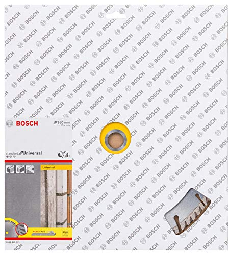 Bosch 1x PRO Multi Material Diamanttrennscheiben für 25,4‑mm-Bohrung und Tisch‑ und Benzinsägen (für Beton, Stahlbeton, Ø 350 mm, Professional Zubehör Tischkreissäge, Benzinsäge)