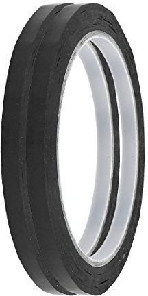 Sourcingmap® 5 mm de largeur 50 m Longueur seul côté électriques isolés ruban adhésif Noir 2 pcs