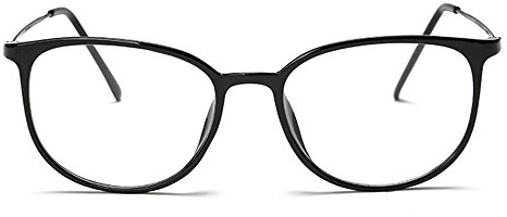 Lasree Mode Brille Volle Felgen Kurzsichtig Myopie Alltag Verwendung Mens Womens Fashion Abstand Brille -6.00 Linsen Schwarz glänzend Rahmen Brillen