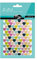 My Mandarine AE171C - Packung 4 Stickerbogen Initial, 10,5x16 cm, 544 Stickers, ideal für Scrapbooking oder die Dekoration des Tagebuchs, der Bücher oder Hefte, Herzen Metallic/Pastell, 1 Pack