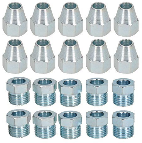 18x5/8UNF mâle & femelle raccords tuyaux de frein en acier pour tuyau 3/8 20pk
