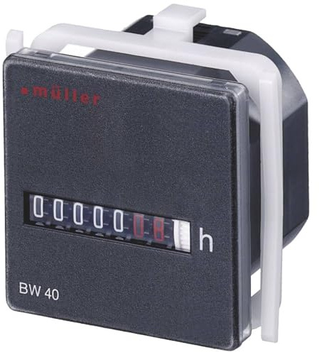 Müller BW 40.18 24V 50Hz Betriebsstundenzähler Rollenzählwerk
