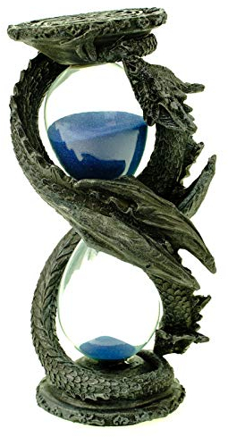 Joh. Vogler GmbH Drachen Sanduhr 17 cm Gothic Figur Drache Dragon Hourglass Zeit messen