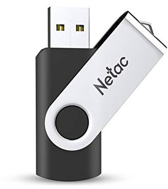 Netac 64GB USB 3.0 Flash Drive, High Speed Swivel Design Memory Stick, Up to 90/30 MB/s(R/W) Thumb Drive with LED Light