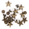 50 piezas remache de aleación de zinc remache de tornillo remache en forma de estrella con tornillos para bolsos ropa zapatos cinturones accesorios de decoración de zapatos de ropa DIY 14mm(Bronce)