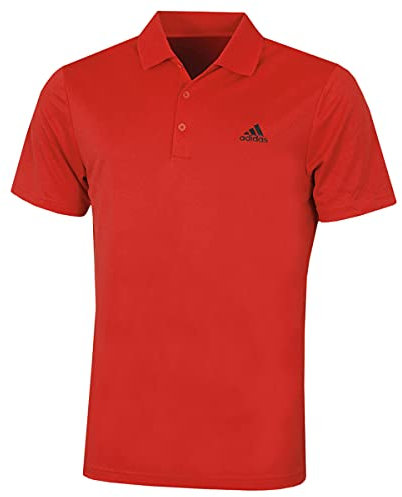 adidas Men's Performance Primegreen Polo Shirt (Short Sleeve) L Collegiate red