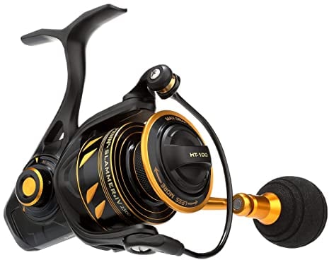 PENN Slammer IV Salzwasser-Spinnrolle – Vollmetall-, Hochleistungs-Spinn-, Jigging- oder Köderrolle – Boot, Ufer, Kajak, 2500